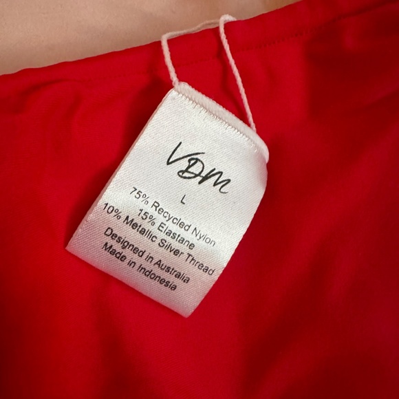 Urban Outfitters VDM The Label Marley Ruby Reversible Bikini TOP + BOTTOM - Picture 5 of 6